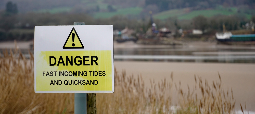 danger quicksand sign-ww06